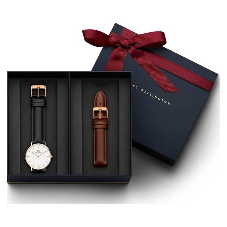 Daniel Wellington Classic Sheffield 36mm + St Mawes ремешок