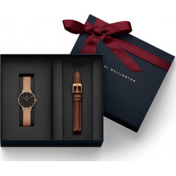 Daniel Wellington Classic Black Petite Melrose 28mm + St Mawes ремешок