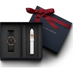 Daniel Wellington Classic Black Petite Ashfield 32mm + Bondi ремешок